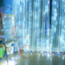 светодиодный занавес для помещений мерцающий на окно 2 м х 3 м Синий