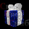 Светодиодная фигура "Синий подарок" 1 х 0,7 х 0,7