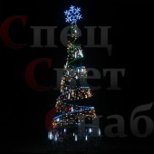 Елка цифровая 4м с макушкой программируемая (256 режимов свечения)